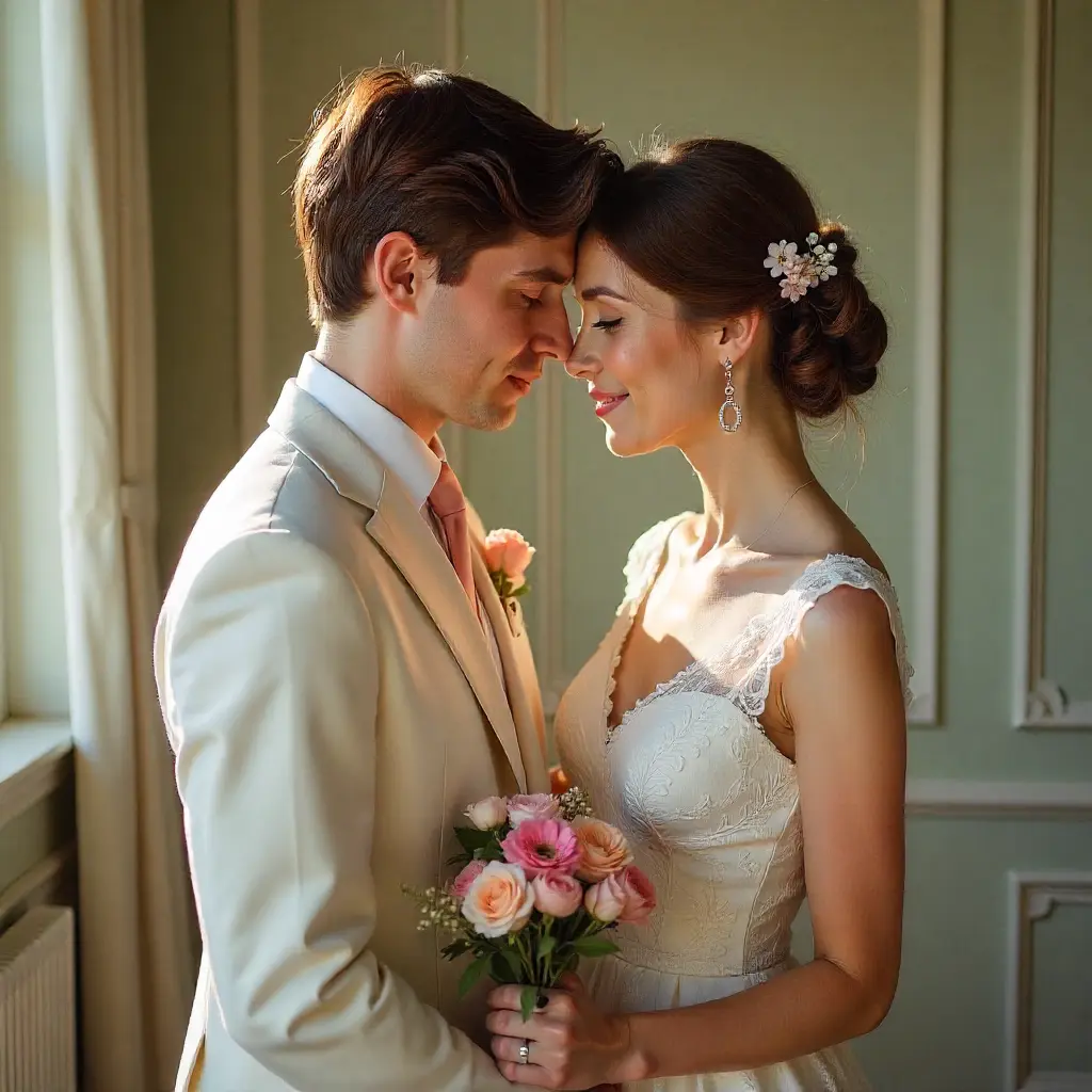 Dekorerad gunga för bröllop